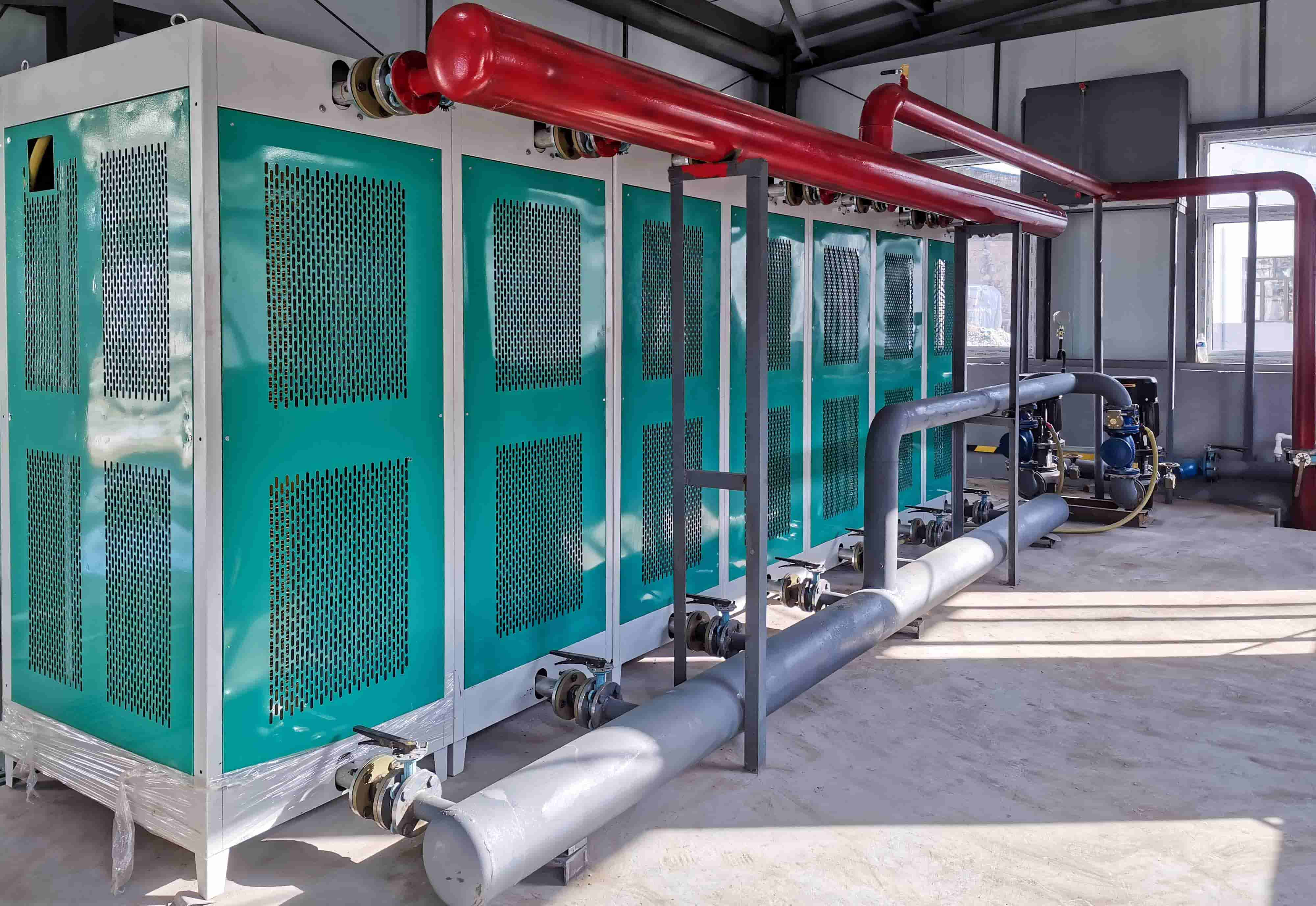 變頻電磁鍋爐井口供熱風(fēng)機(jī)組