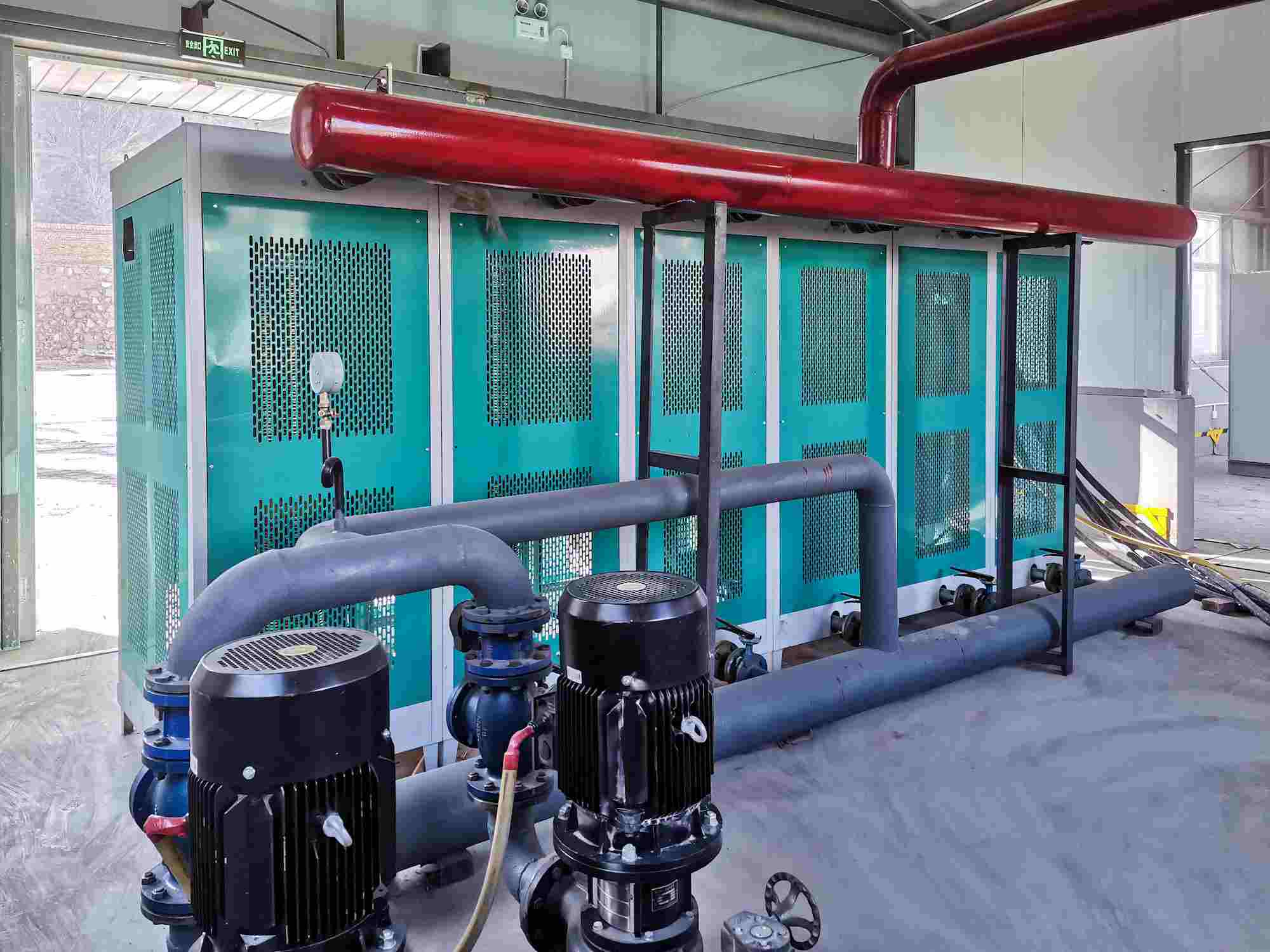 變頻電磁鍋爐井口供熱風(fēng)機(jī)組